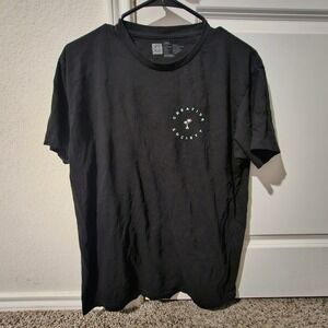 Creative Society Black T Shirt Palm Tree Graphic Large Cotton Men